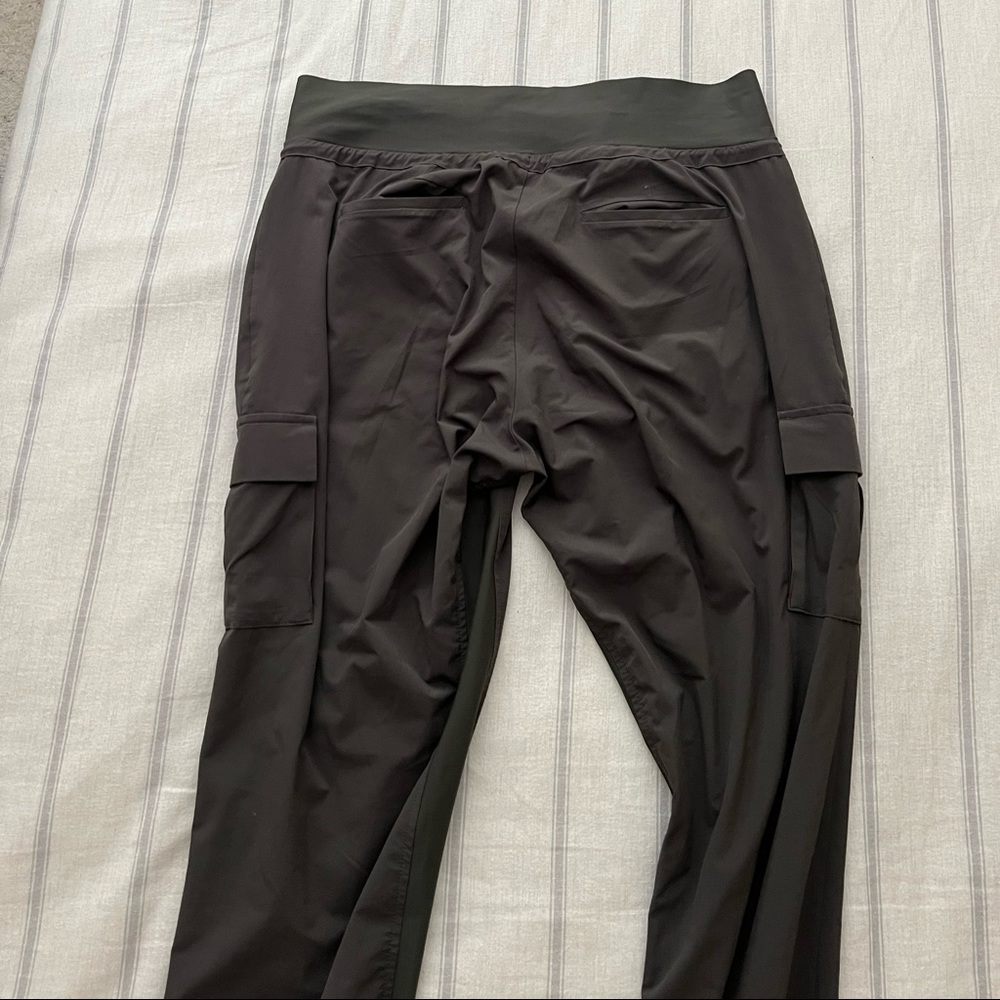 Athleta Olive Green Cargo Joggers - Picture 3 of 4